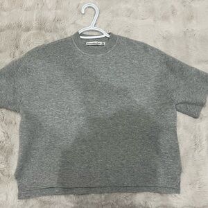 Abercrombie & Fitch Gray LuxeLoft Sweater Tee